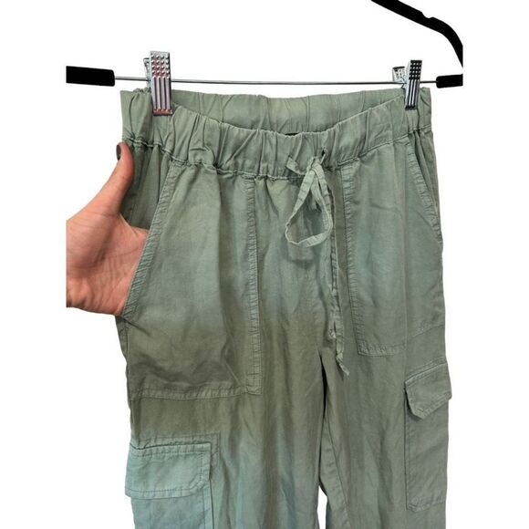 Saks Fifth Avenue 100% Lyocell Light Green Drawstring Jogger Pants Size XS - Picture 7 of 12